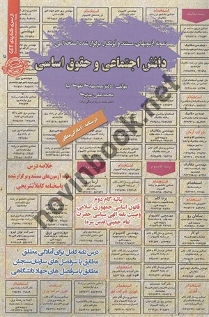 آزمون های استخدامی دانش اجتماعی و حقوق اساسی مهدی تقوی کیا انتشارات سامان سنجش